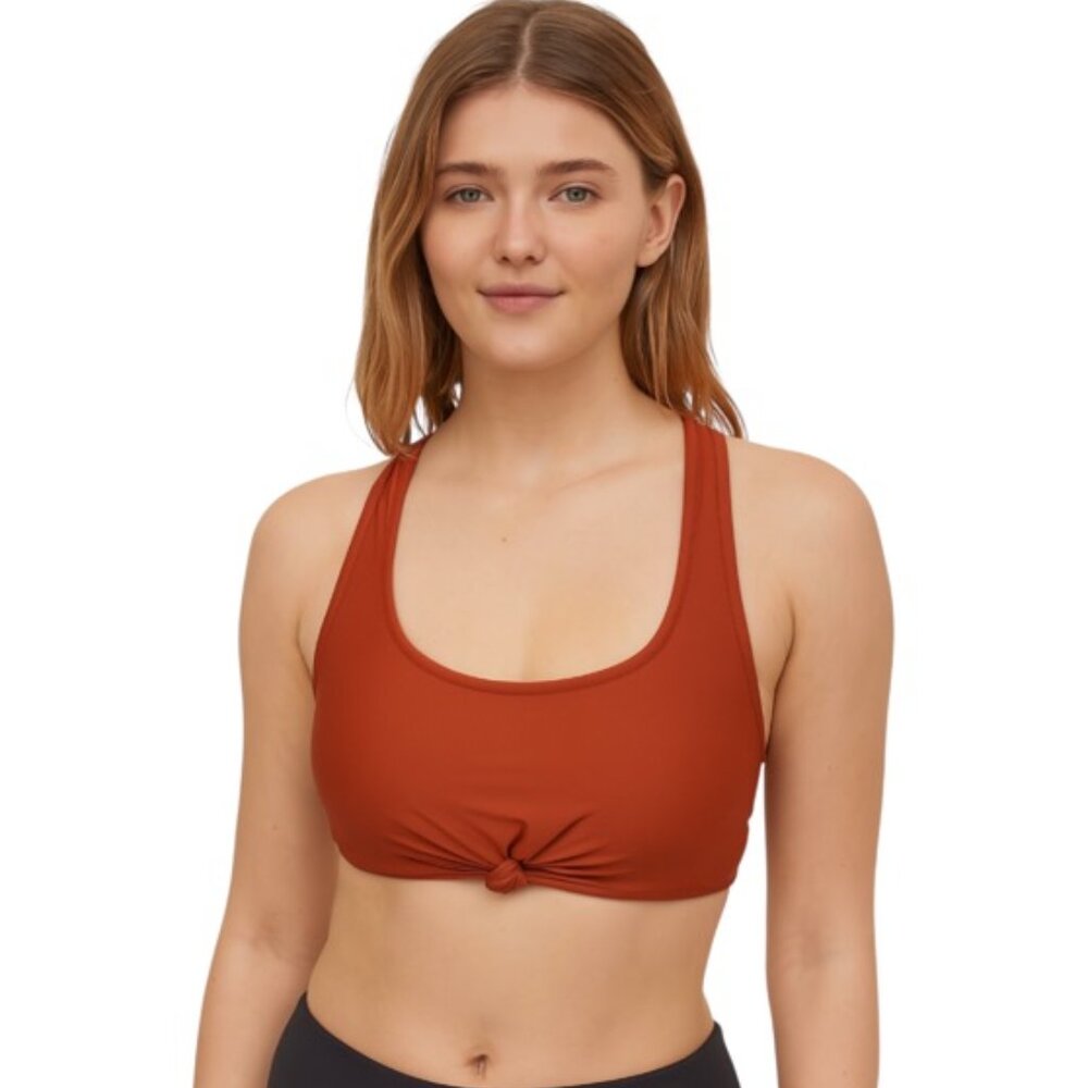 No Boundaries  Junior Size 11-13 Knotted Racerback Sports Bra